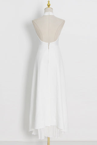 Asymmetric Halter Skirt Set