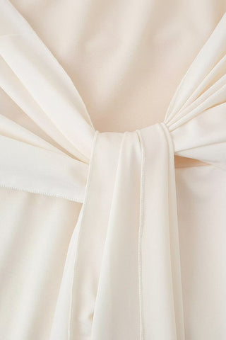 Ruched Crop Top and Draped Skirt Set