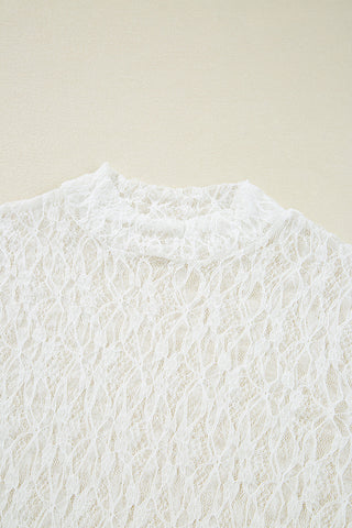 Elegant Lace Long-Sleeve Blouse