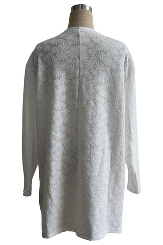 Floral Pattern Longline Jacket