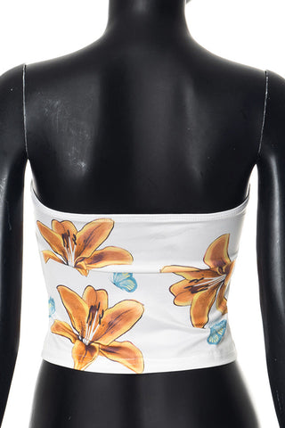 Floral Strapless Tank Top