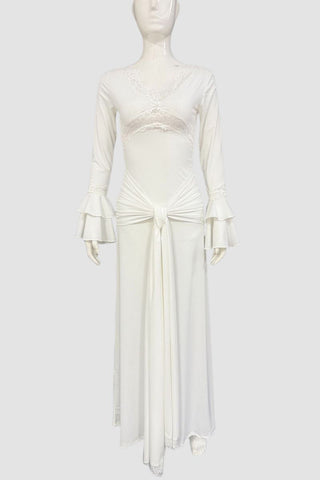 Elegant Long-Sleeve Casual Dress