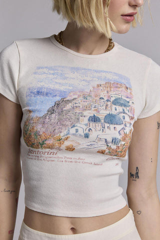 Scenic Print Fitted T-Shirt