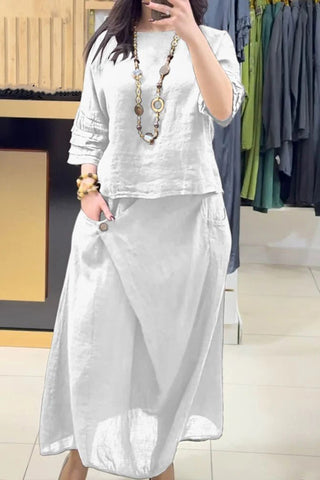 Half Sleeve Skirt Set for Everyday Comfort