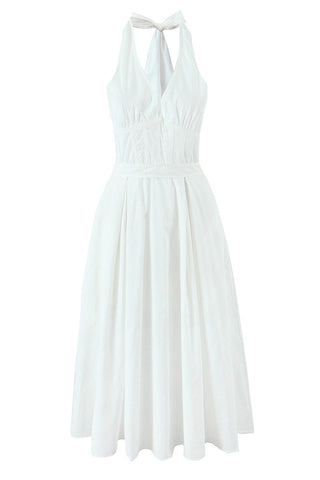 Floral Halter Neck Casual Dress