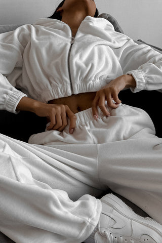 Cropped Hoodie and Jogger Pants Set