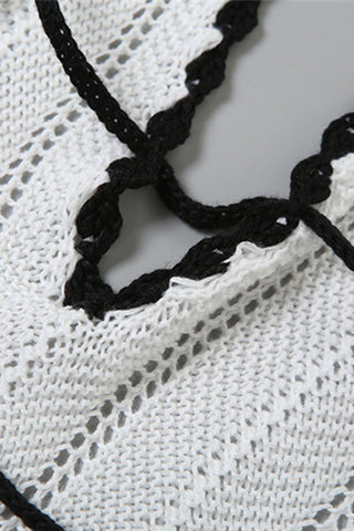 Lace-Up High Neck Sundress