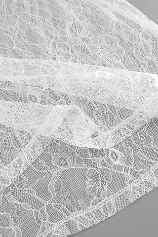 Elegant Sheer Lace Maxi Skirt