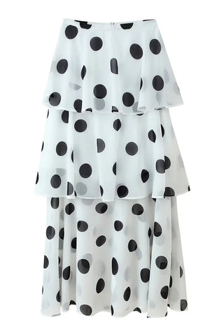Polka Dot Halter Skirt Set
