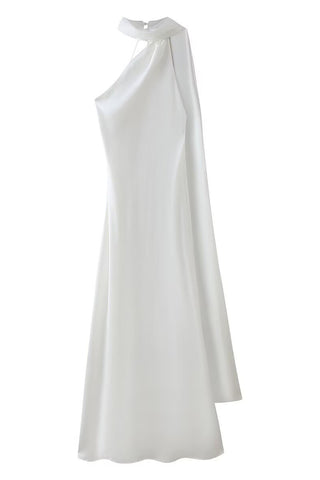 Asymmetric Neckline Casual Dress