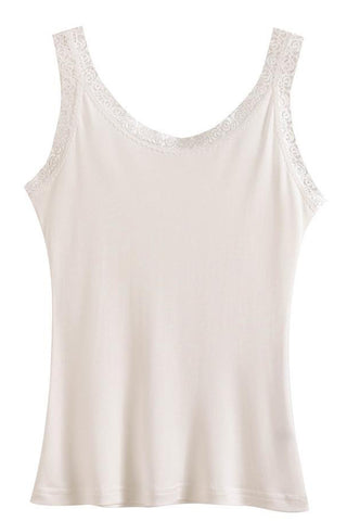 Lace-Trimmed Sleeveless Camisole