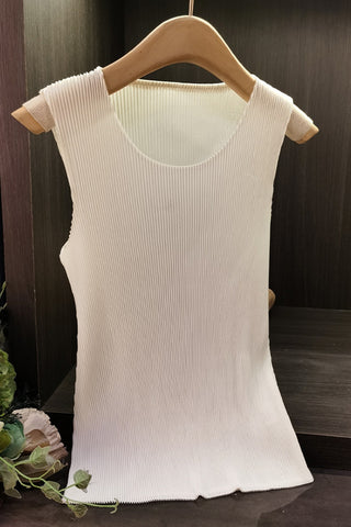 Stylish Ribbed Tank Top