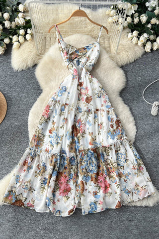 Floral Tiered Casual Dress
