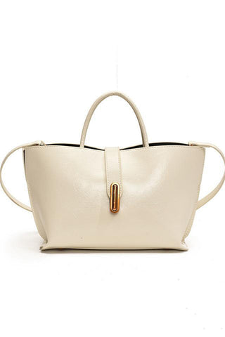 Elegant Tote Bag with Gold Accent