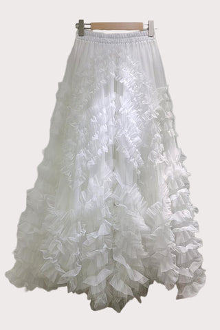 Ruffle Tiered Maxi Skirt