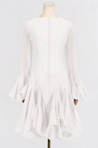 Flared Sleeve Casual Dress