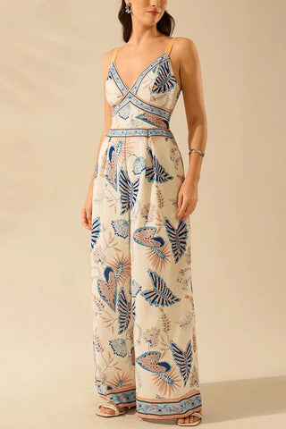 Floral Strappy Summer Jumpsuit