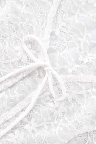 Tie-Front Lace Blouse