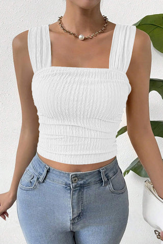 Ruched Crop Tank