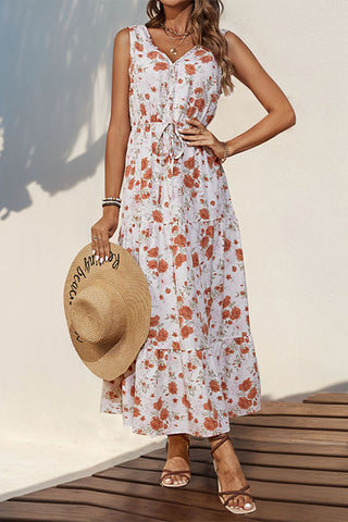 Floral Tiered Casual Dress