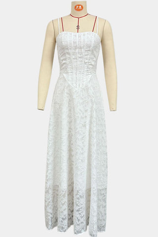 Evening Gown with Corset Detailing