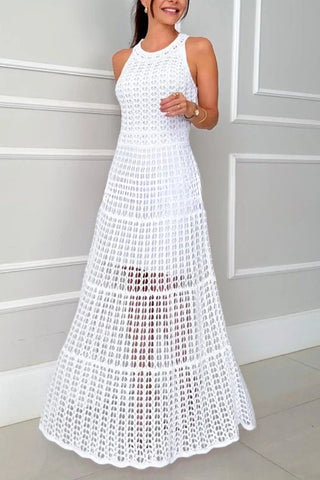 Elegant Crochet Casual Dress