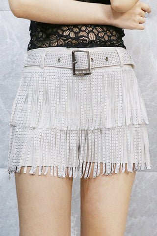 Fringe Embellished Skort