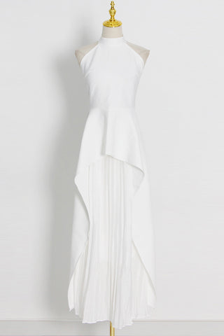 Halter Asymmetrical Skirt Set