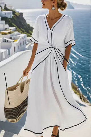 Casual Sleeveless A-Line Dress