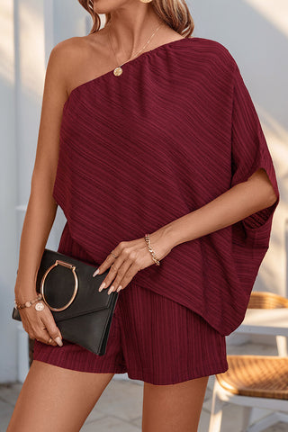 One-Shoulder Casual Romper