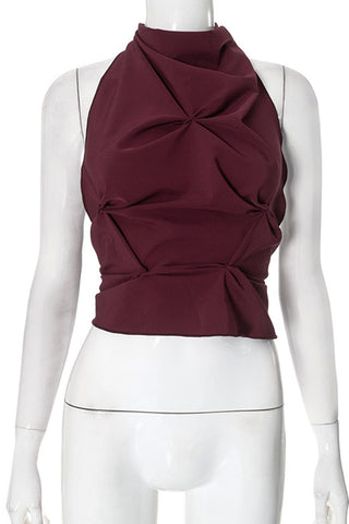 Chic Knot Detail Sleeveless Top