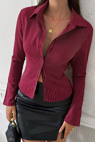 Striped Button-Down Shirt
