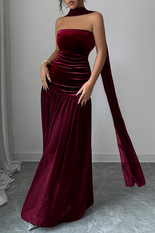 Elegant High-Neck Casual Dress