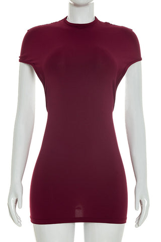Sleek Short-Sleeve Casual Dress