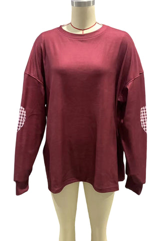 Elbow Patch Oversized Sweatshirt