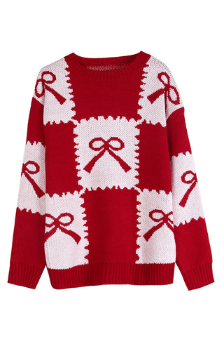 Elegant Bow Accent Sweater