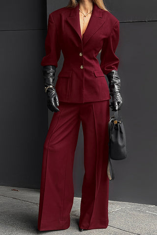 Chic Tailored Two-Piece Pants Set
