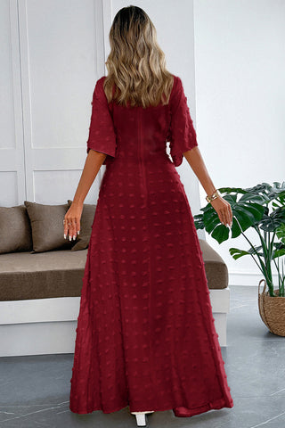 Elegant V-Neck Casual Maxi Dress