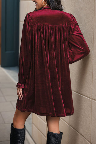 Elegant Long-Sleeve Casual Dress