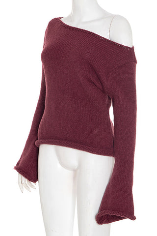 Off-Shoulder Knit Top