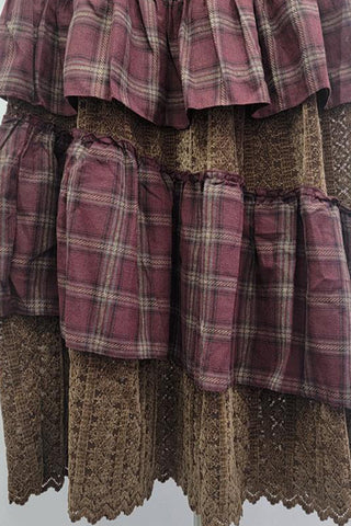 Layered Skirt with Ruffle Details