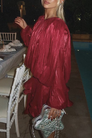 Flowing Blouse and Shorts Set