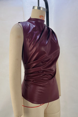 Sleek High-Neck Tank Top