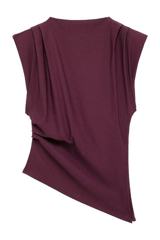 Asymmetric Sleeveless Tank Top