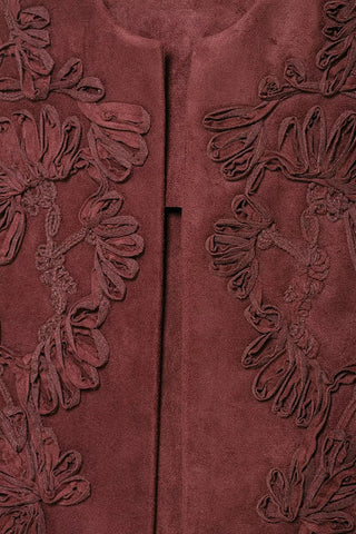 Patterned Open-Front Vest