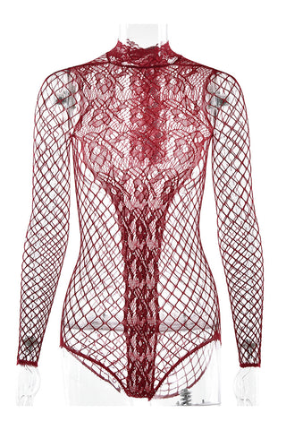 Elegant Cutout Lace Bodysuit