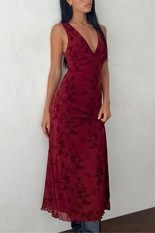 Elegant V-Neck Casual Dress