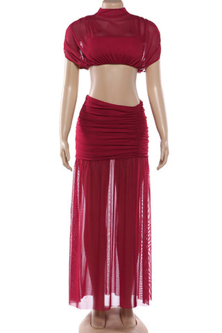 Stylish Two-Piece Skirt Set