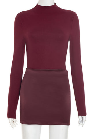 Long-Sleeve Mini Dress