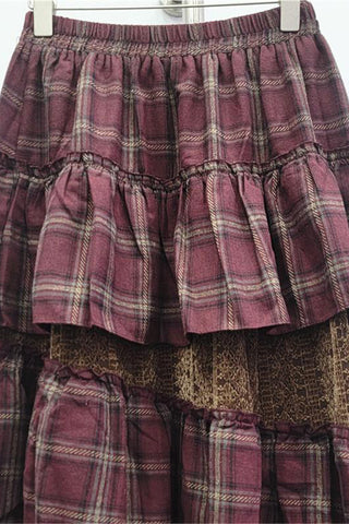 Layered Skirt with Ruffle Details